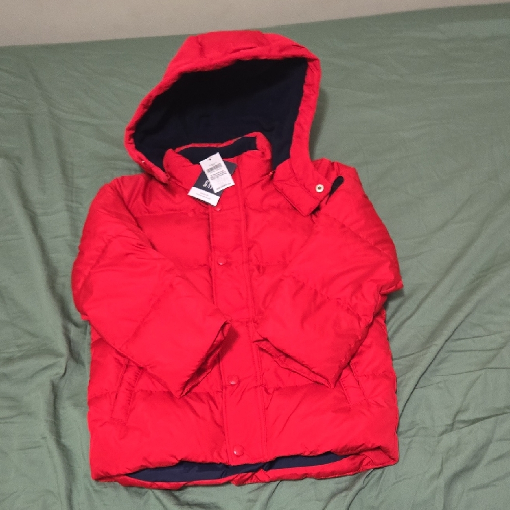 Gap Kids Red Down Filled Puffer Winter Jacket